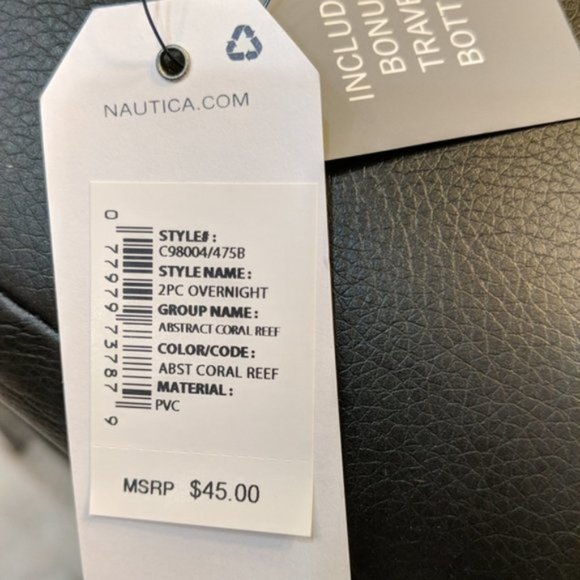 NAUTICA Two Piece Cosmetic Bags NWT - Picture 3 of 5